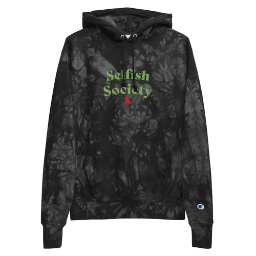 Selfish Society by Antonio Crowe Unisex Champion tie-dye hoodie
