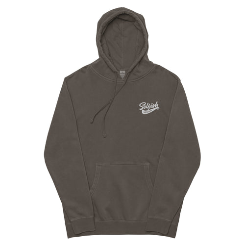 Selfish Society by Antonio Crowe Unisex pigment dyed hoodie